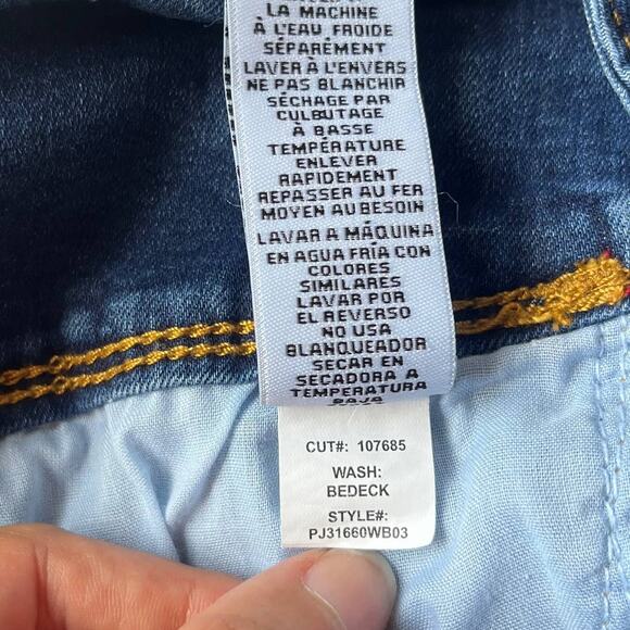 ARIYA JEANS High Waist Cutoff Jean Shorts Sz 7/28 3 Button Stretch Festival - Picture 9 of 13